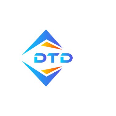 Beyaz arka planda DTD soyut teknoloji logo tasarımı. DTD yaratıcı harflerin baş harfleri logo kavramı.