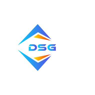Beyaz arka planda DSG soyut teknoloji logosu tasarımı. DSG yaratıcı harflerin baş harfleri logo kavramı.
