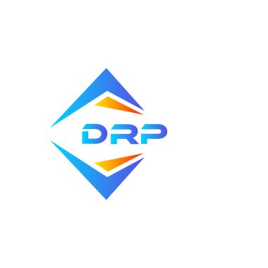 Beyaz arka planda DRP soyut teknoloji logo tasarımı. DRP yaratıcı harf logosu kavramı.