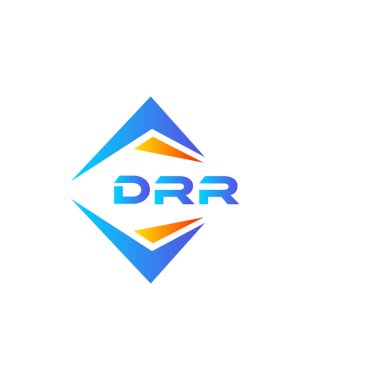 Beyaz arka planda DRR soyut teknoloji logo tasarımı. DRR yaratıcı harflerin baş harfleri logo kavramı.