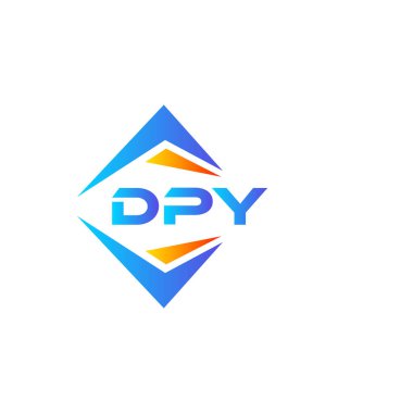 Beyaz arka planda DPY soyut teknoloji logosu tasarımı. DPY yaratıcı harflerin baş harfleri logo kavramı.