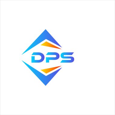 Beyaz arka planda WebDPS soyut teknoloji logosu tasarımı. DPS yaratıcı harf logosu kavramı.