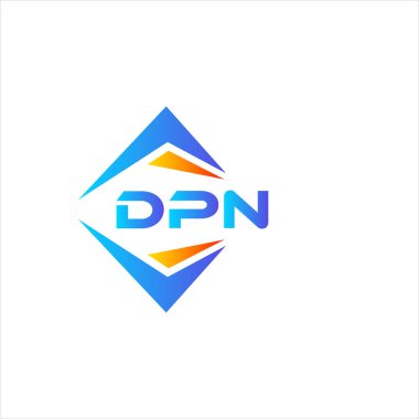 Beyaz arka planda DPN soyut teknoloji logo tasarımı. DPN yaratıcı harf logosu kavramı.