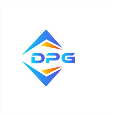 Beyaz arka planda DPG soyut teknoloji logosu tasarımı. DPG yaratıcı harflerin baş harfleri logo kavramı.