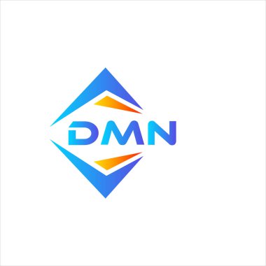 Beyaz arka planda DMN soyut teknoloji logosu tasarımı. DMN yaratıcı harflerin baş harfleri logo kavramı.