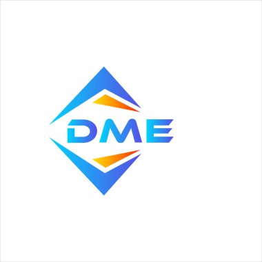 Beyaz arka planda DME soyut teknoloji logo tasarımı. DME yaratıcı harflerin baş harfleri logo kavramı.