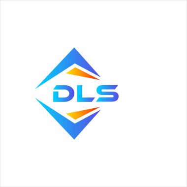 Beyaz arka planda DLS soyut teknoloji logo tasarımı. DLS yaratıcı harf logosu kavramı.
