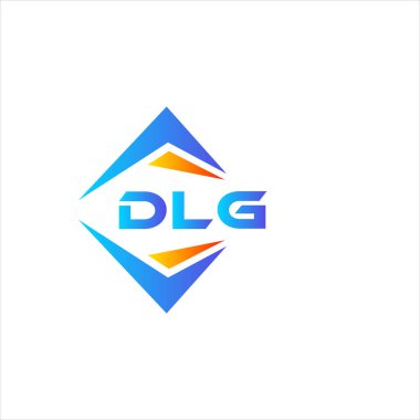 Beyaz arka planda DLG soyut teknoloji logosu tasarımı. DLG yaratıcı harflerin baş harfleri logo kavramı.