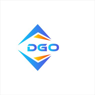 Beyaz arka planda DGO soyut teknoloji logosu tasarımı. DGO yaratıcı harflerin baş harfleri logo kavramı.