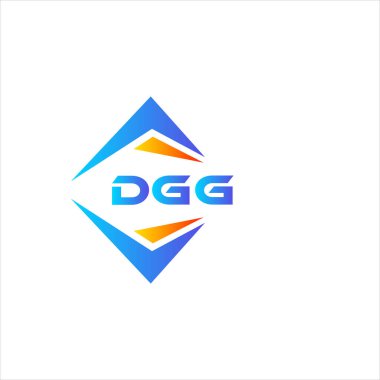 Beyaz arka planda DGG soyut teknoloji logosu tasarımı. DGG yaratıcı harflerin baş harfleri logo kavramı.