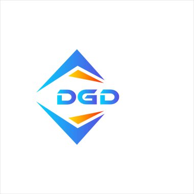 Beyaz arka planda DGD soyut teknoloji logosu tasarımı. DGD yaratıcı harflerin baş harfleri logo kavramı.