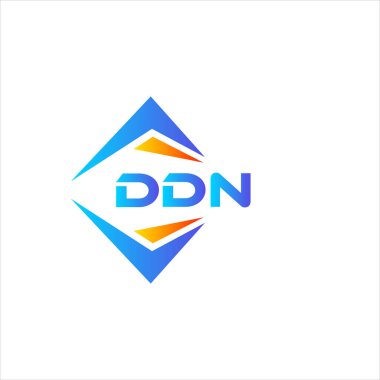 Beyaz arka planda DDN soyut teknoloji logo tasarımı. DDN yaratıcı harflerin baş harfleri logo kavramı.