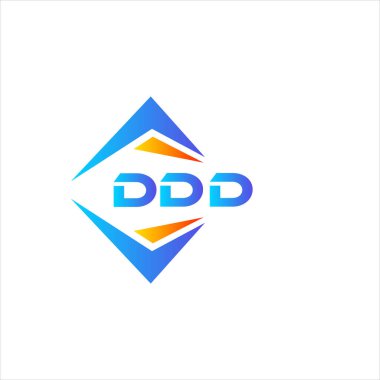 Beyaz arka planda DDD soyut teknoloji logosu tasarımı. DDD yaratıcı harflerin baş harfleri logo kavramı.