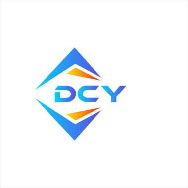 Beyaz arka planda DCY soyut teknoloji logosu tasarımı. DCY yaratıcı harflerin baş harfleri logo kavramı.
