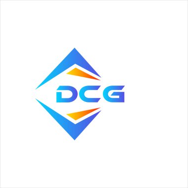 Beyaz arka planda WebDCG soyut teknoloji logosu tasarımı. DCG yaratıcı harflerin baş harfleri logo kavramı.