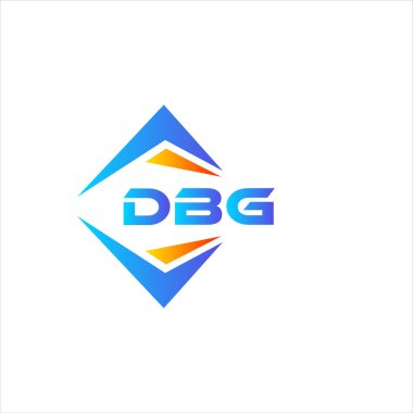 Beyaz arka planda DBG soyut teknoloji logosu tasarımı. DBG yaratıcı harflerin baş harfleri logo kavramı.