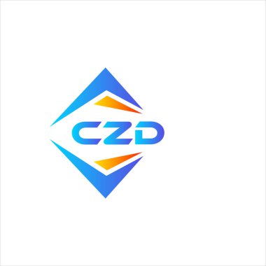 Beyaz arka planda CZD soyut teknoloji logosu tasarımı. CZD yaratıcı harflerin baş harfleri logo kavramı.