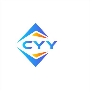 Beyaz arka planda CYY soyut teknoloji logosu tasarımı. CYY yaratıcı harflerin baş harfleri logo kavramı.