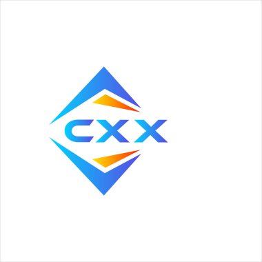 Beyaz arka planda CXX soyut teknoloji logo tasarımı. CXX yaratıcı harflerin baş harfleri logo kavramı.