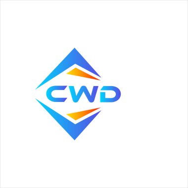 Beyaz arka planda CWD soyut teknoloji logosu tasarımı. CWD yaratıcı harflerin baş harfleri logo kavramı.