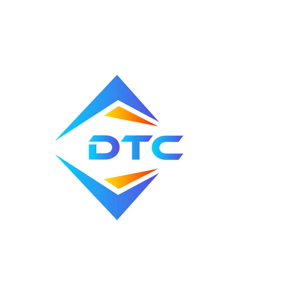 Dtc Abstrakte Technologie Logo Design Auf Weißem Hintergrund Dtc Kreative — Stockvektor