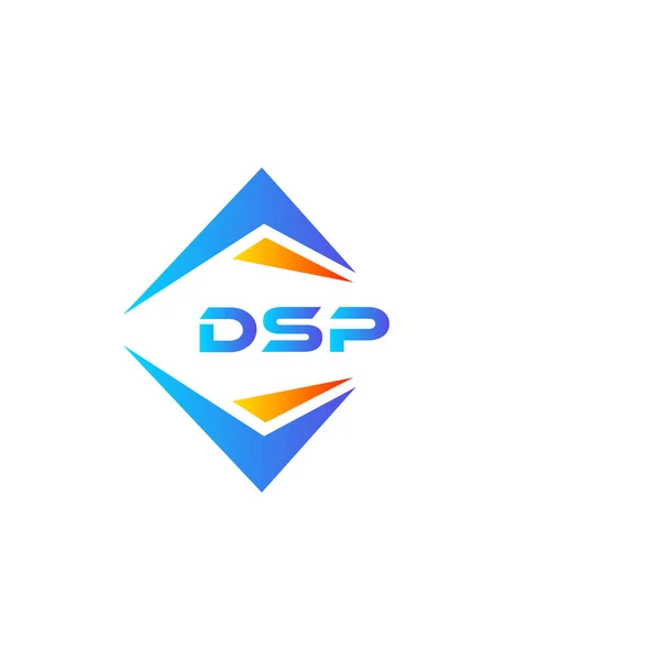Dsp抽象技術のロゴデザインを白を背景に Dspクリエイティブイニシャルレターロゴコンセプト — ストックベクタ