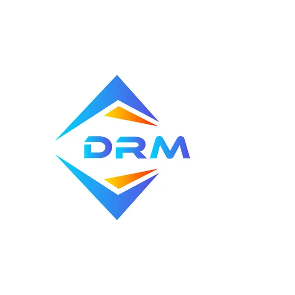 Drm Abstrakte Technologie Logo Design Auf Weißem Hintergrund Drm Kreative — Stockvektor