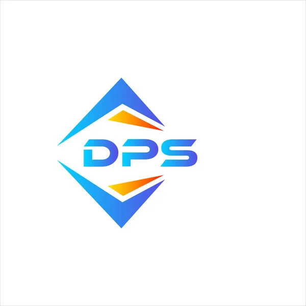 Webdps抽象技術のロゴデザインは白を基調としています Dpsクリエイティブイニシャルレターロゴコンセプト — ストックベクタ