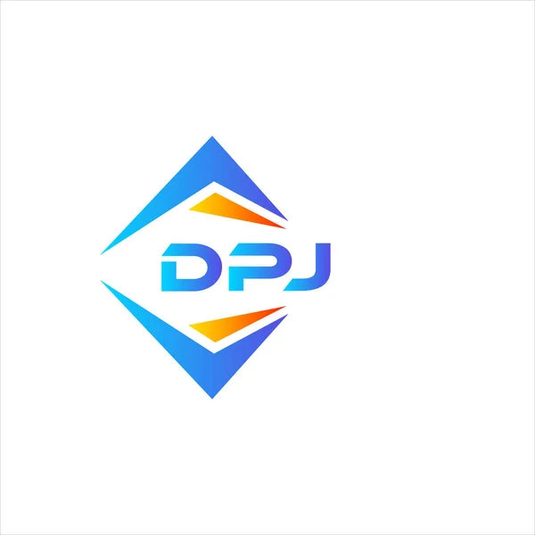 Design Logotipo Tecnologia Abstrata Dpj Fundo Branco Dpj Iniciais Criativas — Vetor de Stock