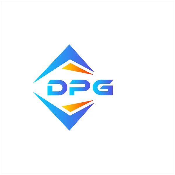 ホワイトを基調としたDpg抽象技術ロゴデザイン Dpgクリエイティブイニシャルレターロゴコンセプト — ストックベクタ