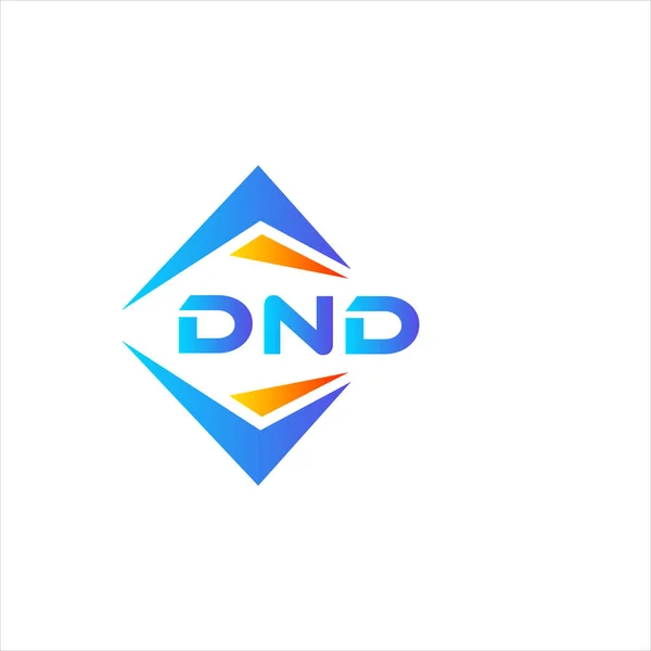 Dnd Abstrakte Technologie Logo Design Auf Weißem Hintergrund Dnd Kreative — Stockvektor