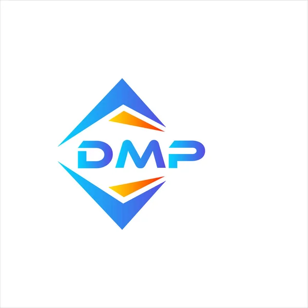 白を基調としたDmp抽象技術ロゴデザイン Dmpクリエイティブイニシャルレターロゴコンセプト — ストックベクタ