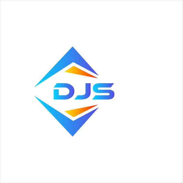 Diseño Logotipo Tecnología Abstracta Djs Sobre Fondo Blanco Djs Iniciales — Vector de stock