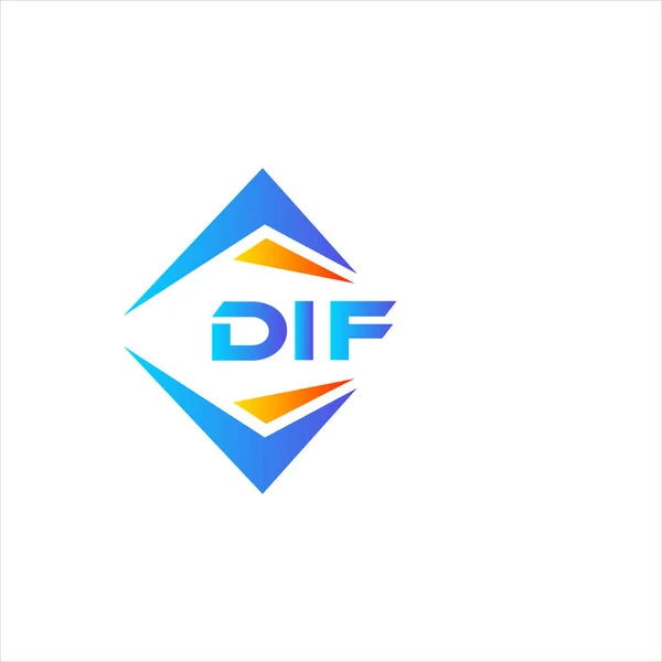Design Logotipo Tecnologia Abstrata Dif Fundo Branco Dif Criativo Iniciais — Vetor de Stock