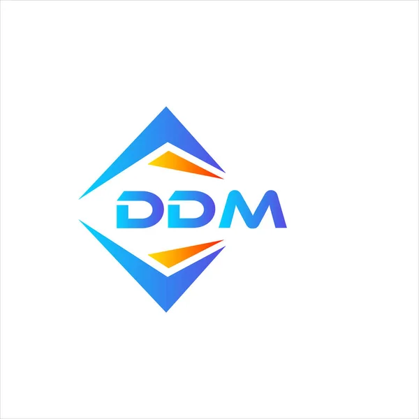 ホワイトを基調としたDdm抽象技術ロゴデザイン Ddmクリエイティブイニシャルレターロゴコンセプト — ストックベクタ