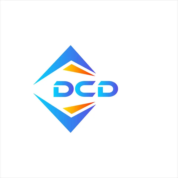 Dcd Abstrakte Technologie Logo Design Auf Weißem Hintergrund Dcd Kreative — Stockvektor