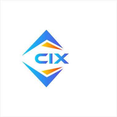 Beyaz arka planda CIX soyut teknoloji logosu tasarımı. CIX yaratıcı harflerin baş harfleri logo kavramı.