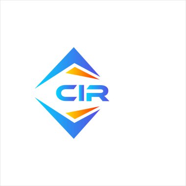 Beyaz arka planda CIR soyut teknoloji logosu tasarımı. CIR yaratıcı harflerin baş harfleri logo kavramı.