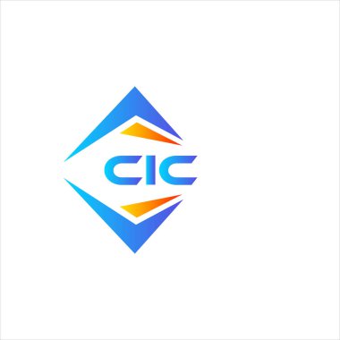 Beyaz arka planda CIC soyut teknoloji logosu tasarımı. CIC yaratıcı harflerin baş harfleri logo kavramı.