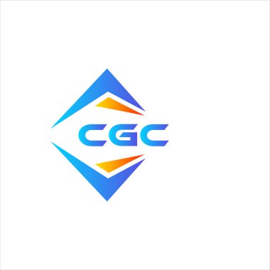 Beyaz arka planda CGC soyut teknoloji logosu tasarımı. CGC yaratıcı harf logosu kavramı.
