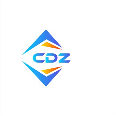 CDZ soyut teknoloji logo tasarımı beyaz arka planda. CDZ yaratıcı harf logosu kavramı.