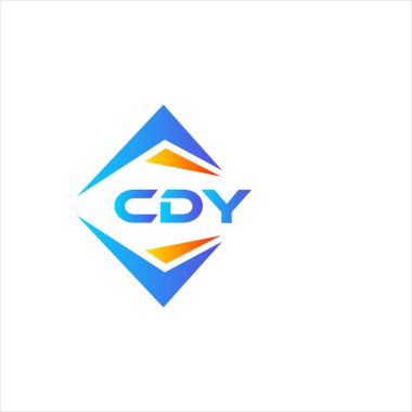 Beyaz arka planda CDY soyut teknoloji logosu tasarımı. CDY yaratıcı harflerin baş harfleri logo kavramı.
