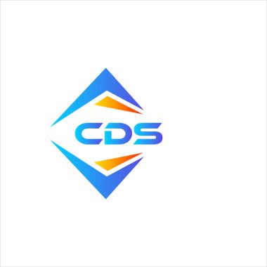 Beyaz arka planda CDS soyut teknoloji logo tasarımı. CDS yaratıcı harf logosu kavramı.