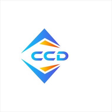 Beyaz arka planda CCD soyut teknoloji logosu tasarımı. CCD yaratıcı harflerin baş harfleri logo kavramı.