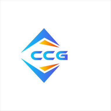 Beyaz arka planda CCG soyut teknoloji logosu tasarımı. CCG yaratıcı harflerin baş harfleri logo kavramı.