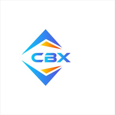 Beyaz arka planda CBX soyut teknoloji logosu tasarımı. CBX yaratıcı harflerin baş harfleri logo kavramı.