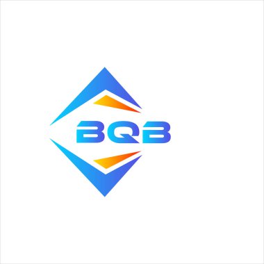 Beyaz arka planda BQB soyut teknoloji logosu tasarımı. BQB yaratıcı harflerin baş harfleri logo kavramı.