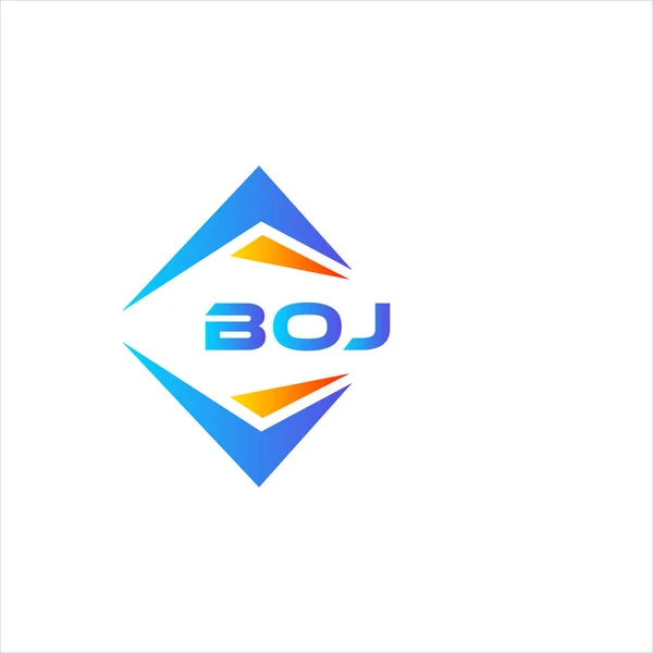 Boj Абстрактный Дизайн Логотипа Технологии Белом Фоне Концепция Логотипа Банка — стоковый вектор