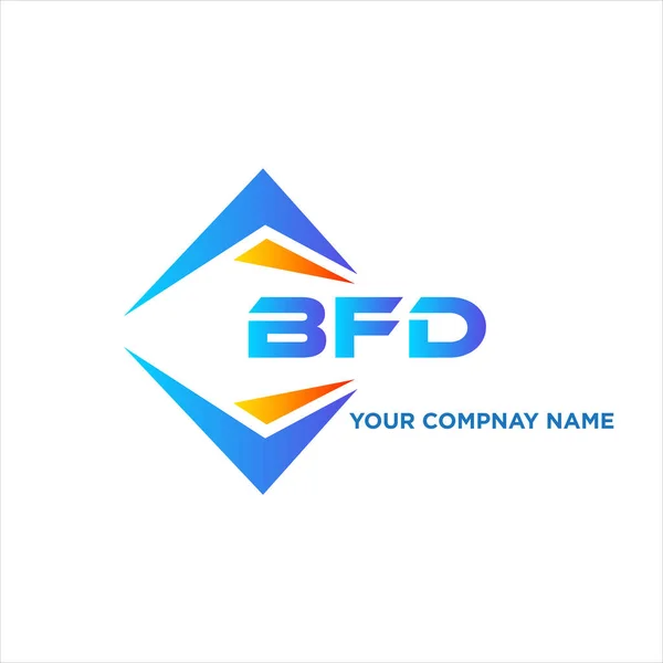 Desain Logo Teknologi Abstrak Bfd Pada Latar Belakang Putih Konsep - Stok Vektor
