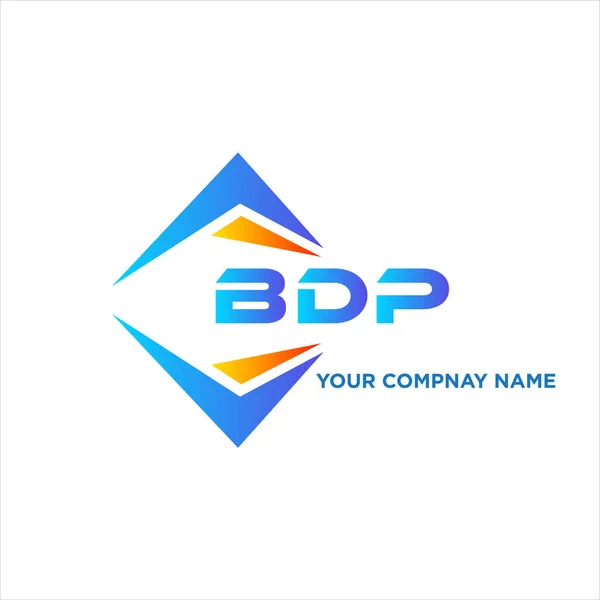 Desain Logo Teknologi Abstrak Bdp Pada Latar Belakang Putih Bdp - Stok Vektor
